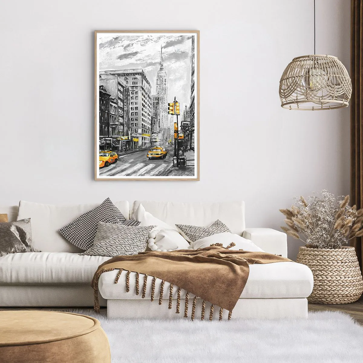 Poszter világos tölgy keretben - Egy New York-i történet - 70x100 cm