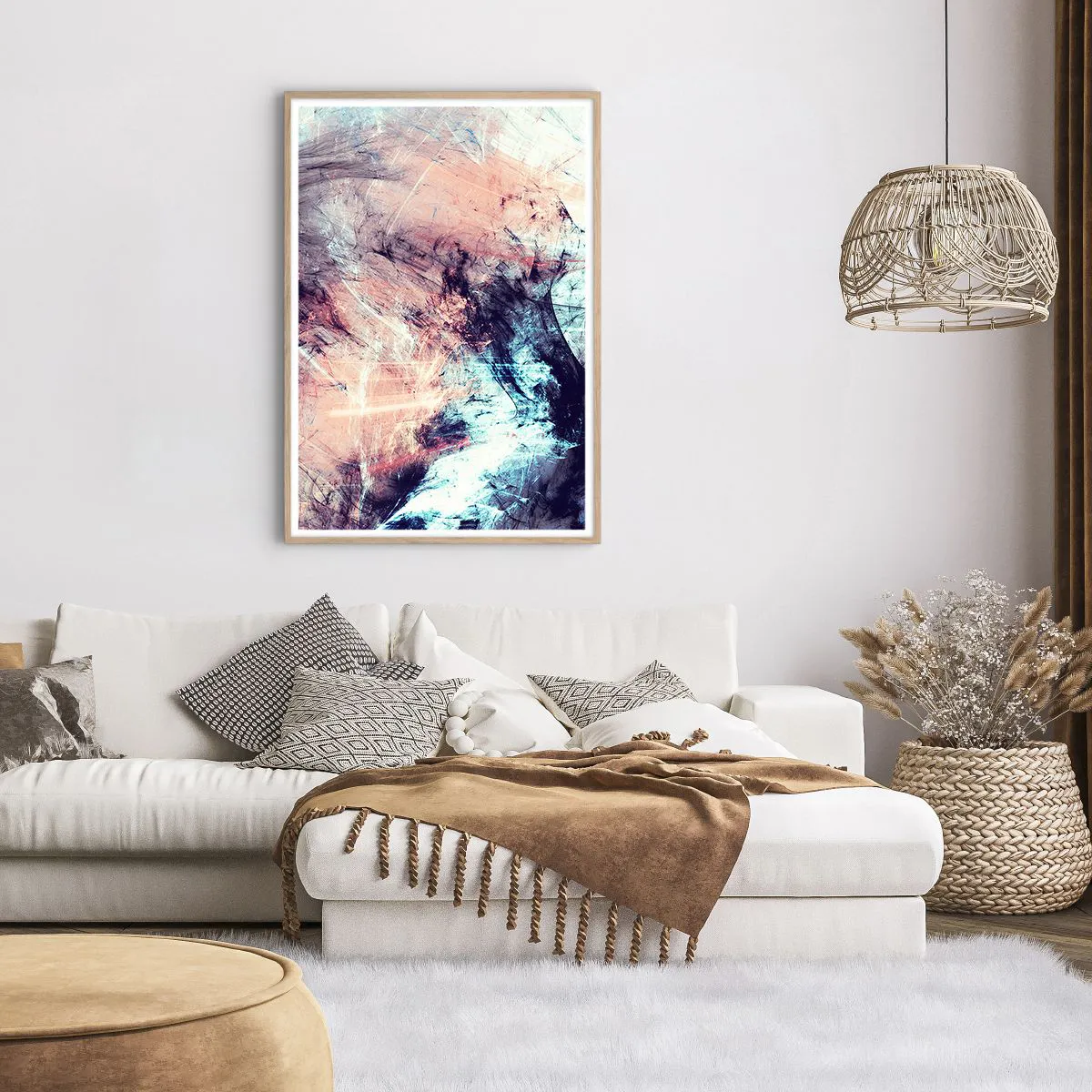 Plakat w ramie jasny dąb - Poczuj wiatr - 70x100 cm