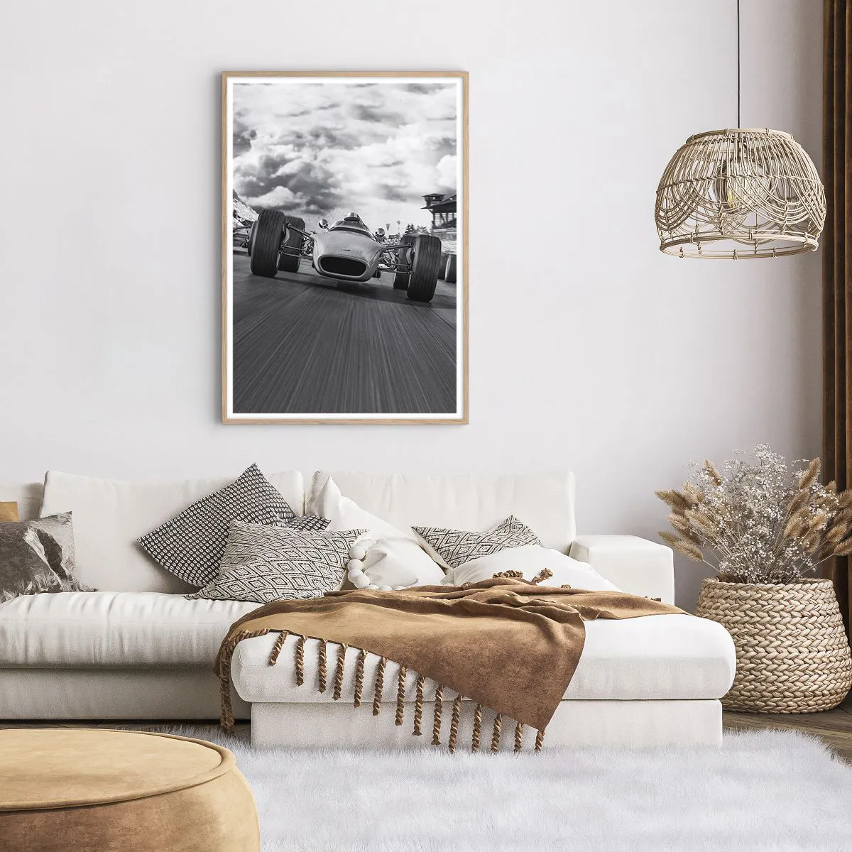 Póster en marco roble claro - ¡Hay poder! - 70x100 cm