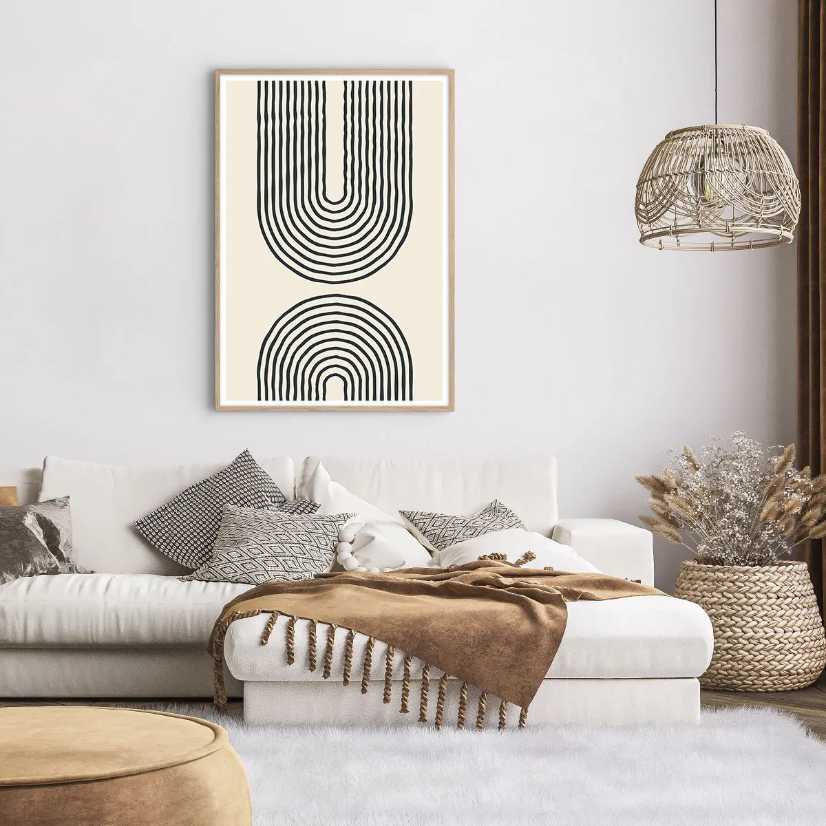 Poster în ramă de stejar deschis - În curând... - 70x100 cm