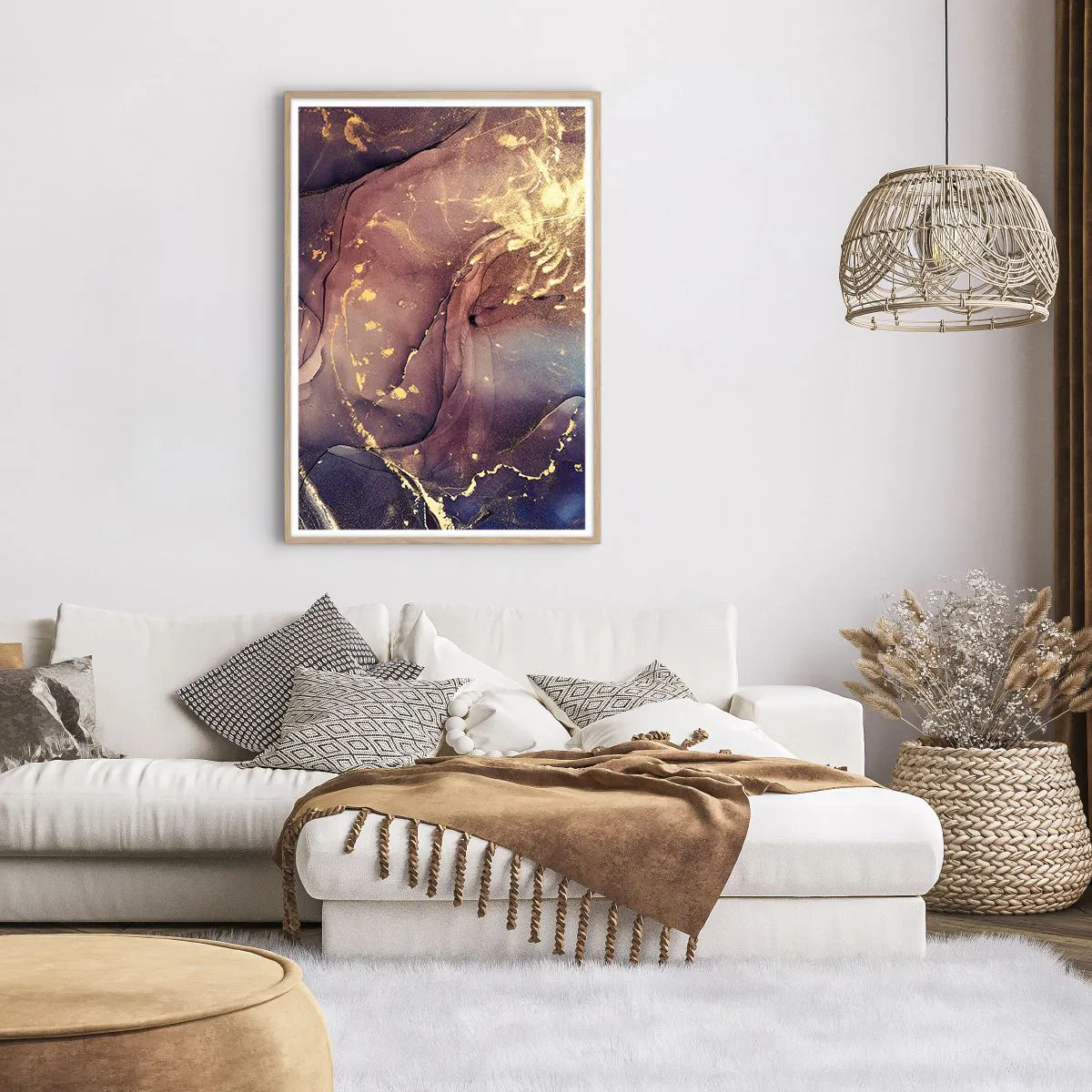 Poster in light oak frame - Matter and Spirit - 70x100 cm