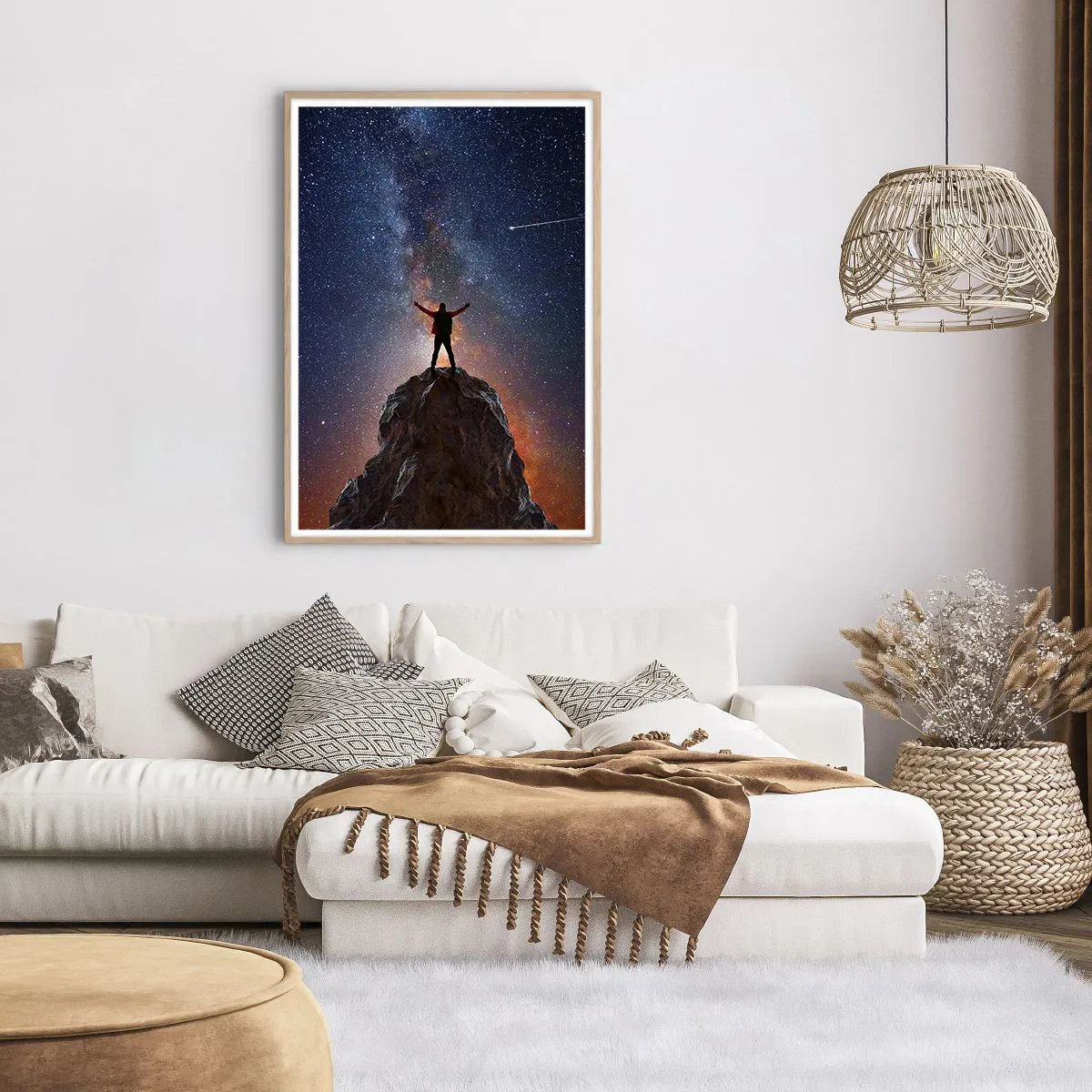 Poster în ramă de stejar deschis - Puterea este cu mine! - 70x100 cm