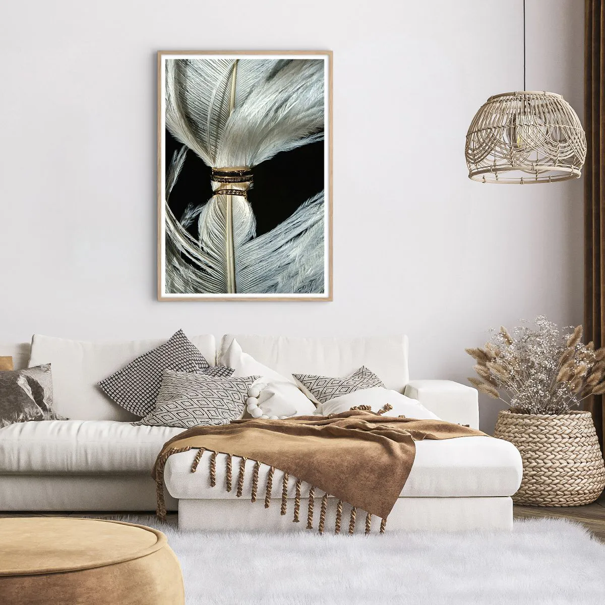 Affiche dans un chêne clair - Poster - ... et je ne te laisserai pas ... - 70x100 cm