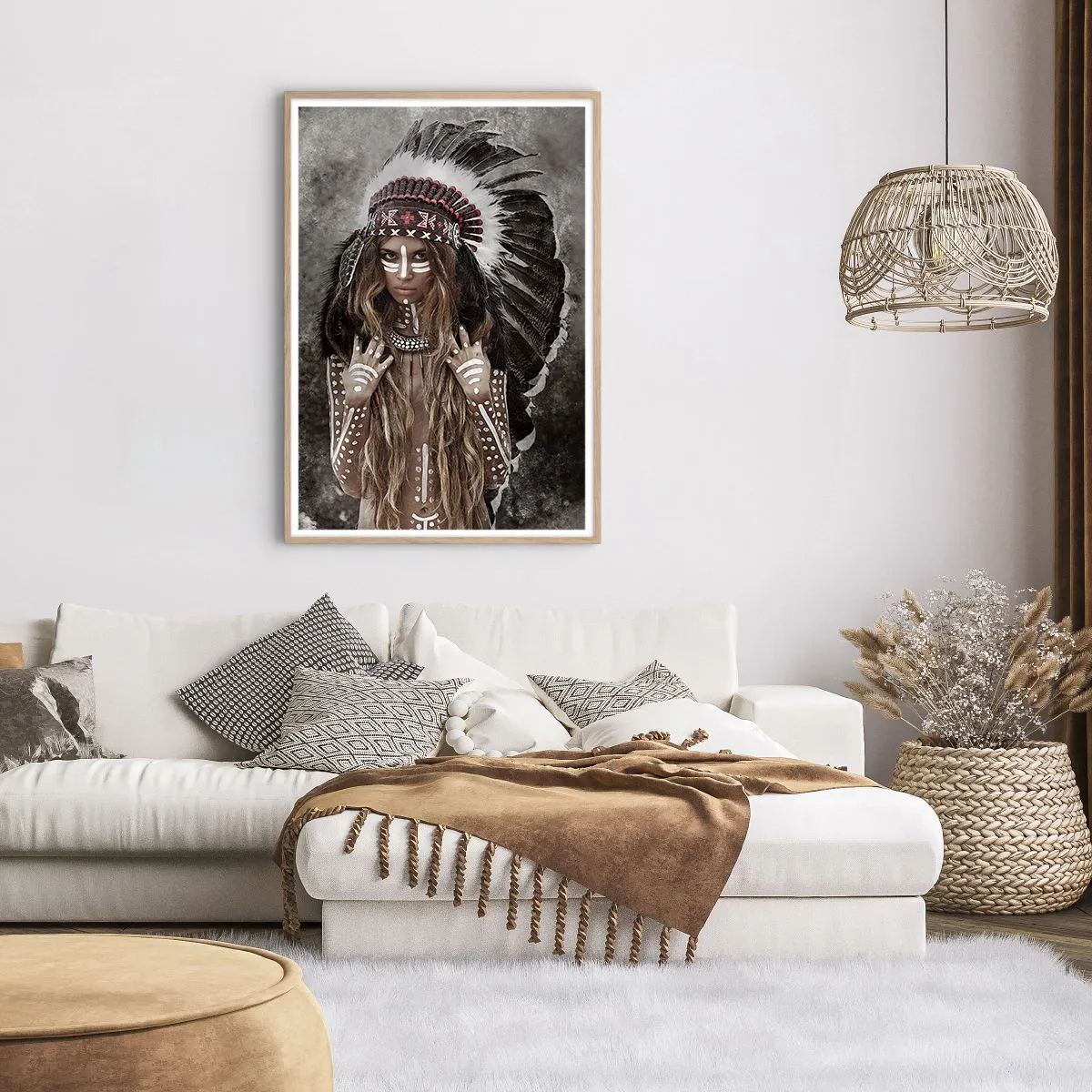 Affiche dans un chêne clair - Poster - Secret de la force de la tribu - 70x100 cm