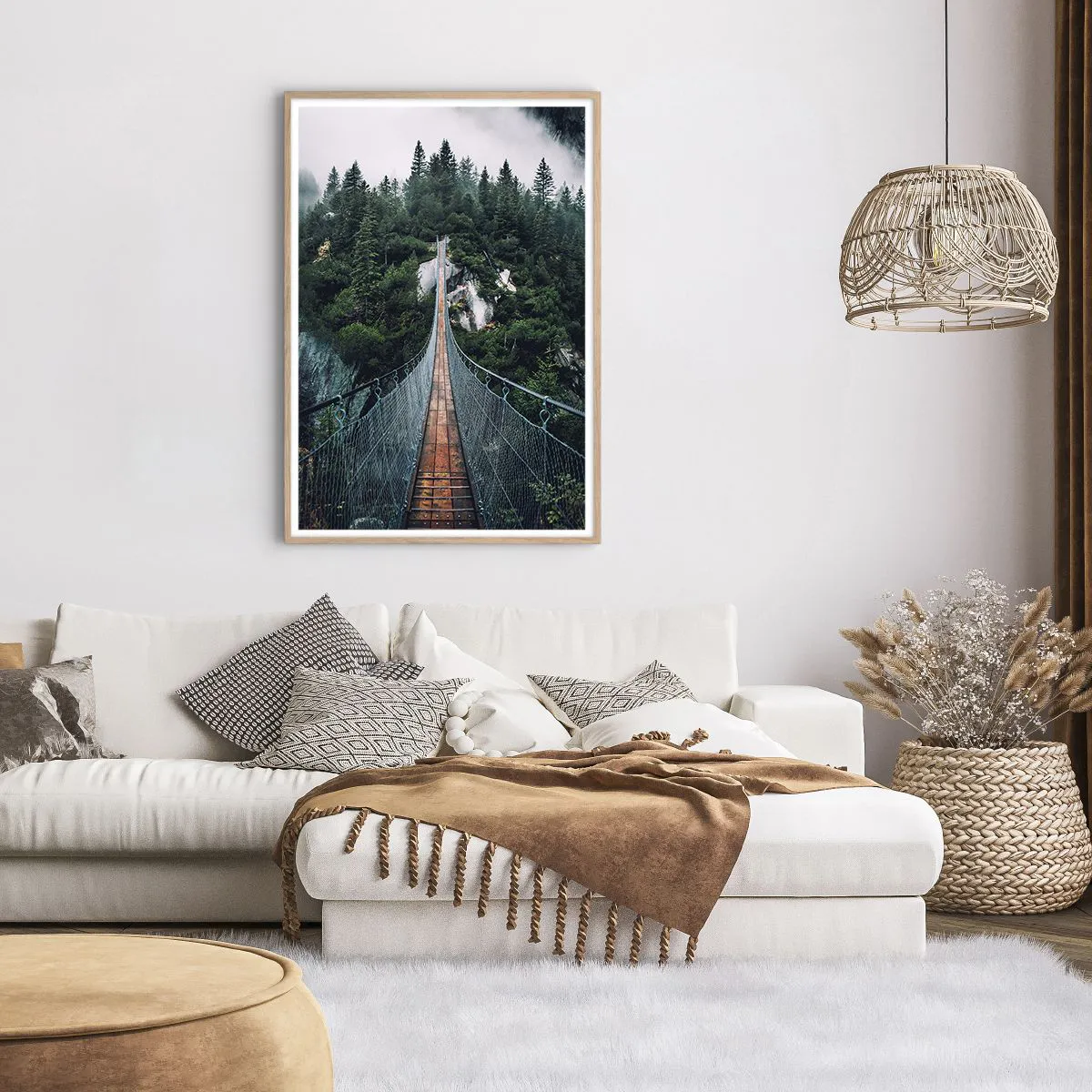 Affiche dans un chêne clair - Poster - Uniquement pour les aigles - 70x100 cm