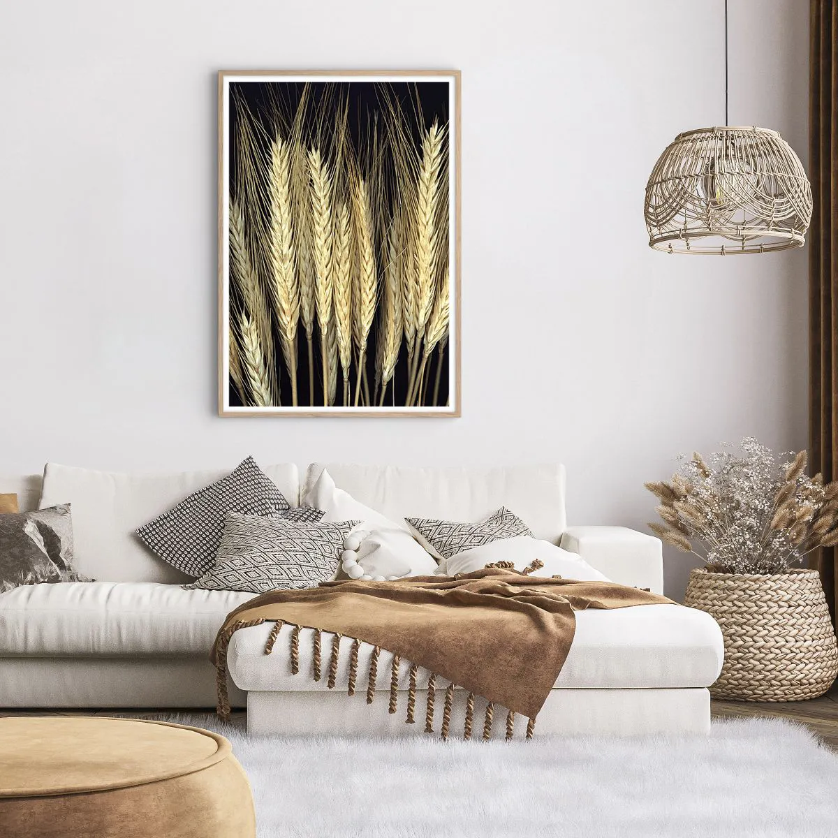 Poster in einem Rahmen aus heller Eiche - Rustikale Magie - 70x100 cm