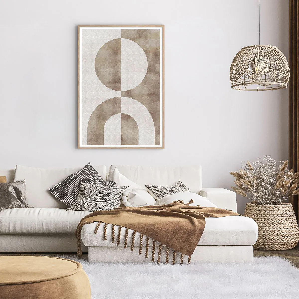 Pôster com moldura de carvalho claro - Semelhanças e diferenças - 70x100 cm