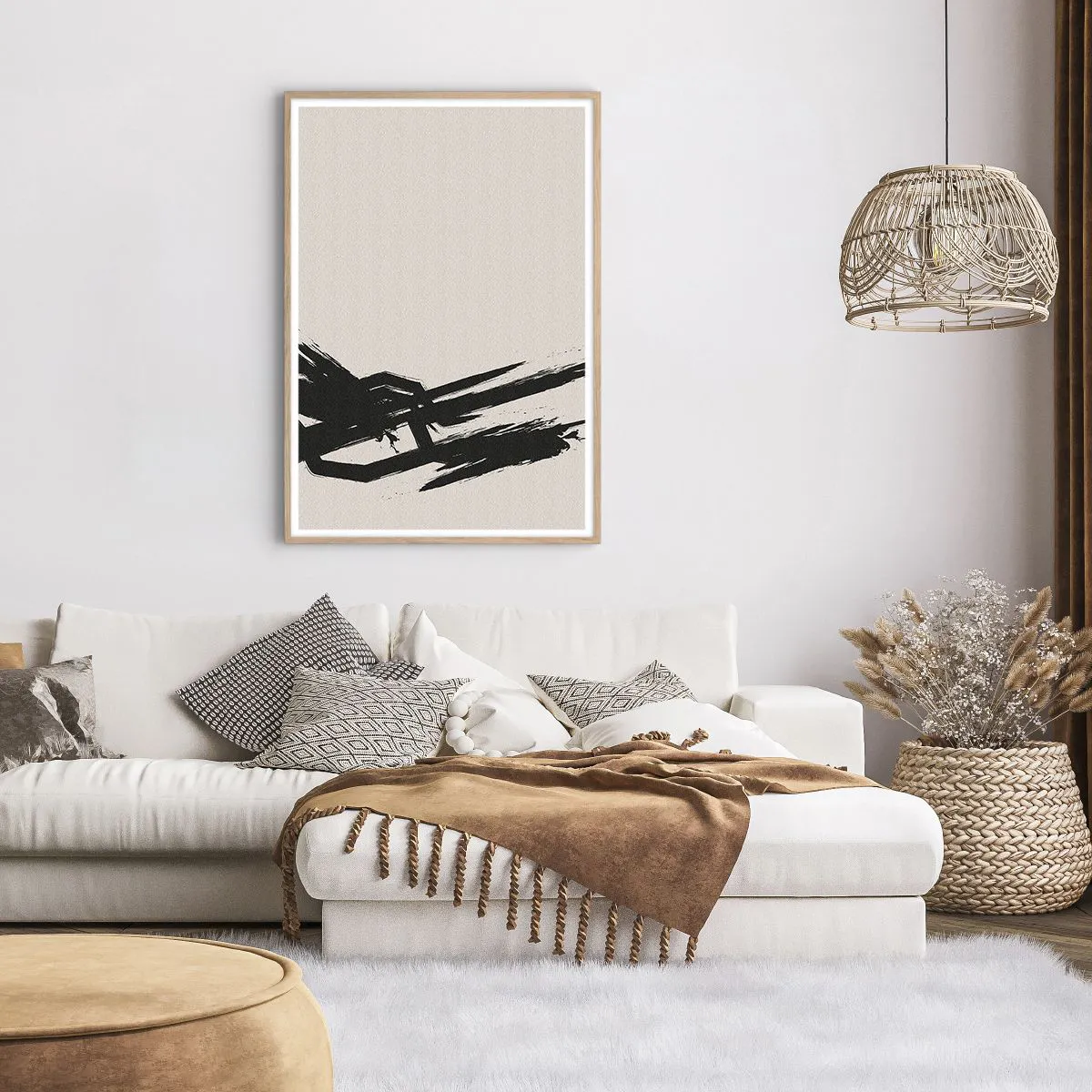 Affiche dans un chêne clair - Poster - Ruée imparable - 70x100 cm