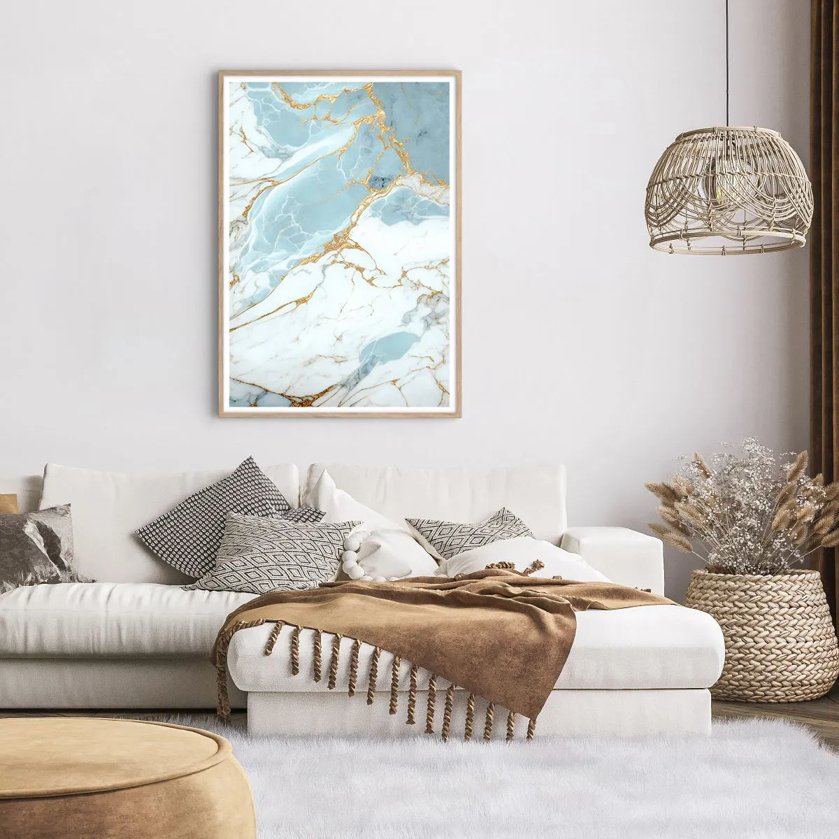 Poster in einem Rahmen aus heller Eiche - Reichtum des Steins - 70x100 cm