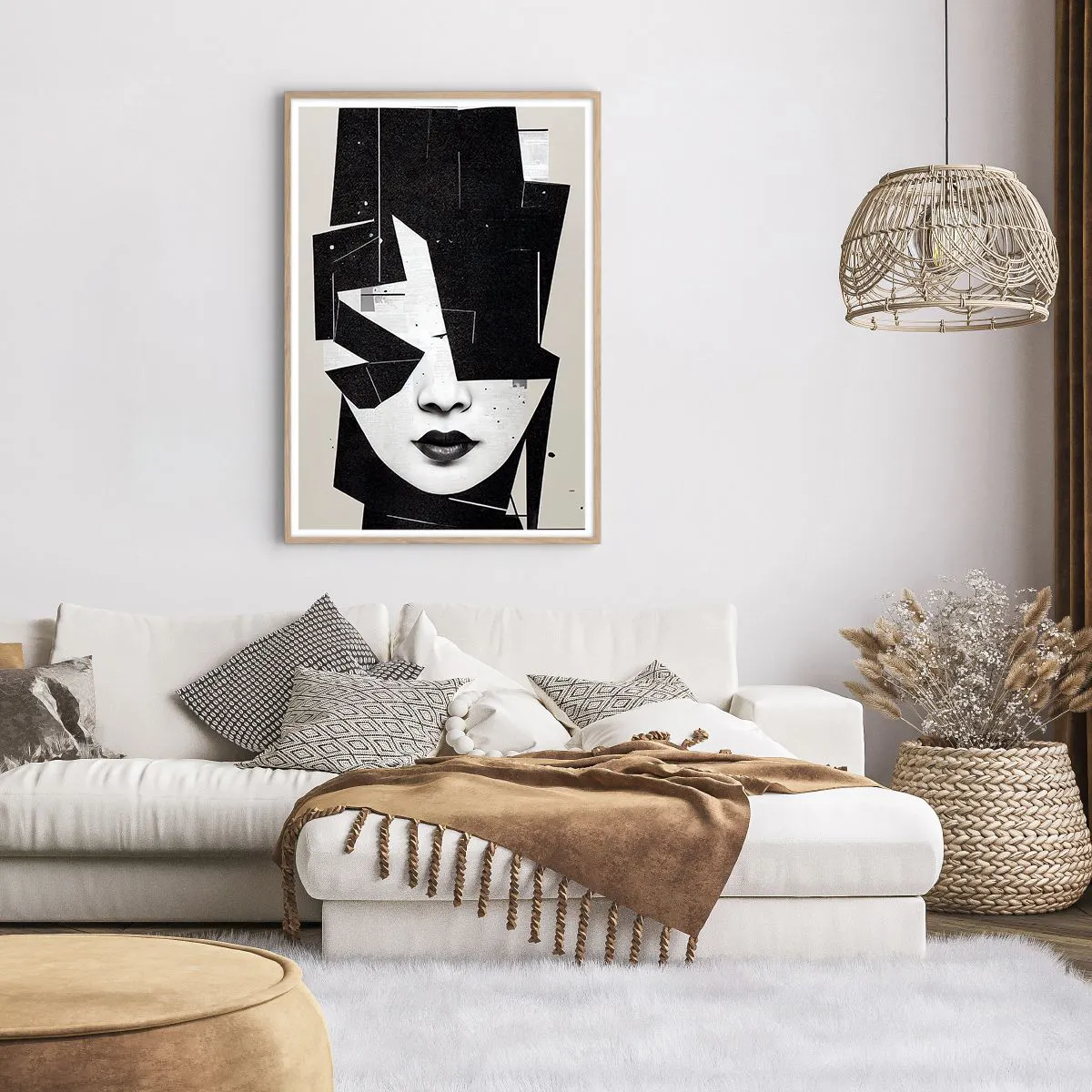 Poster in einem Rahmen aus heller Eiche - Tief verborgen - 70x100 cm