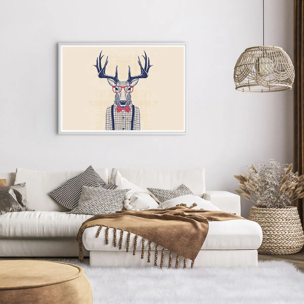 Poster in einem weißen Rahmen - Eine lustige Extravaganz - 100x70 cm