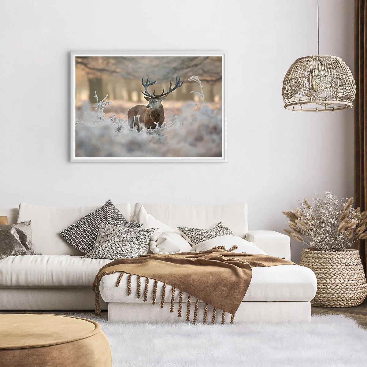 Poster in cornice bianca - Fresco mattino - 100x70 cm