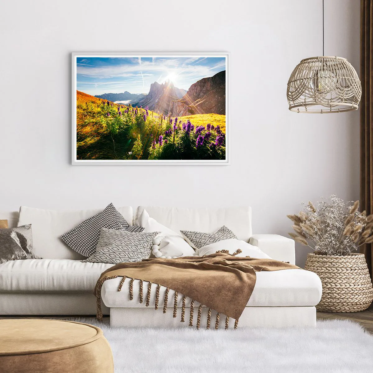 Plakat w białej ramie - Sekretne życie ziół - 100x70 cm