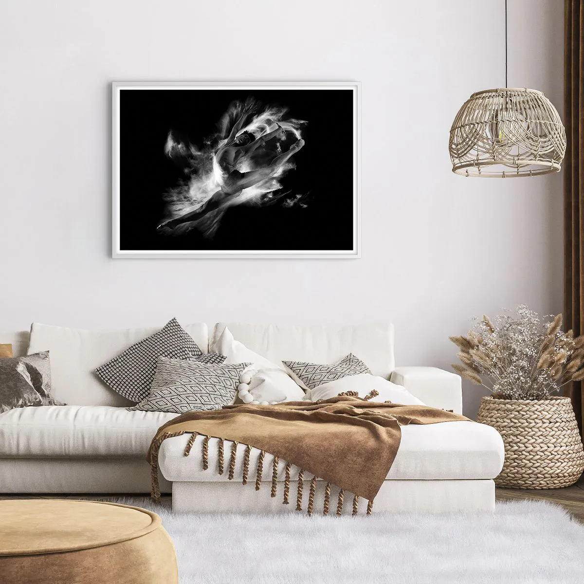 Poster în ramă albă - Oprit în zbor - 100x70 cm