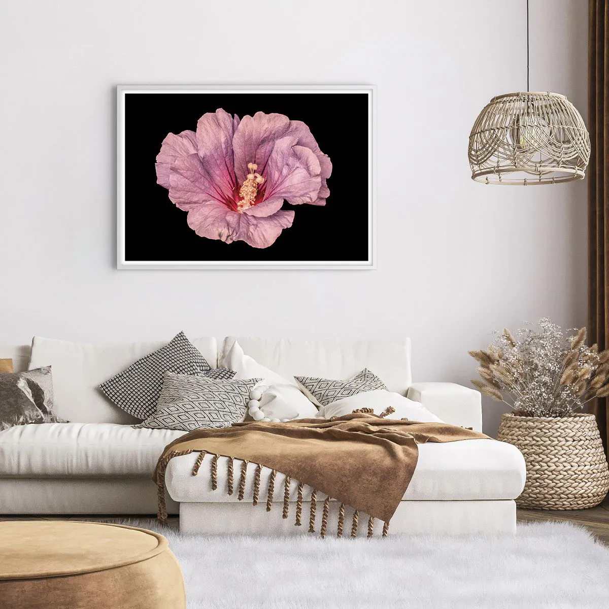 Poster în ramă albă - Direct la inimă - 100x70 cm