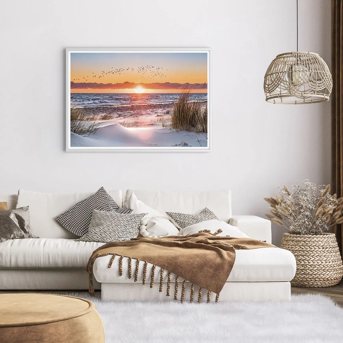 Poszter fekete keretben - Vízszintes táj - 100x70 cm