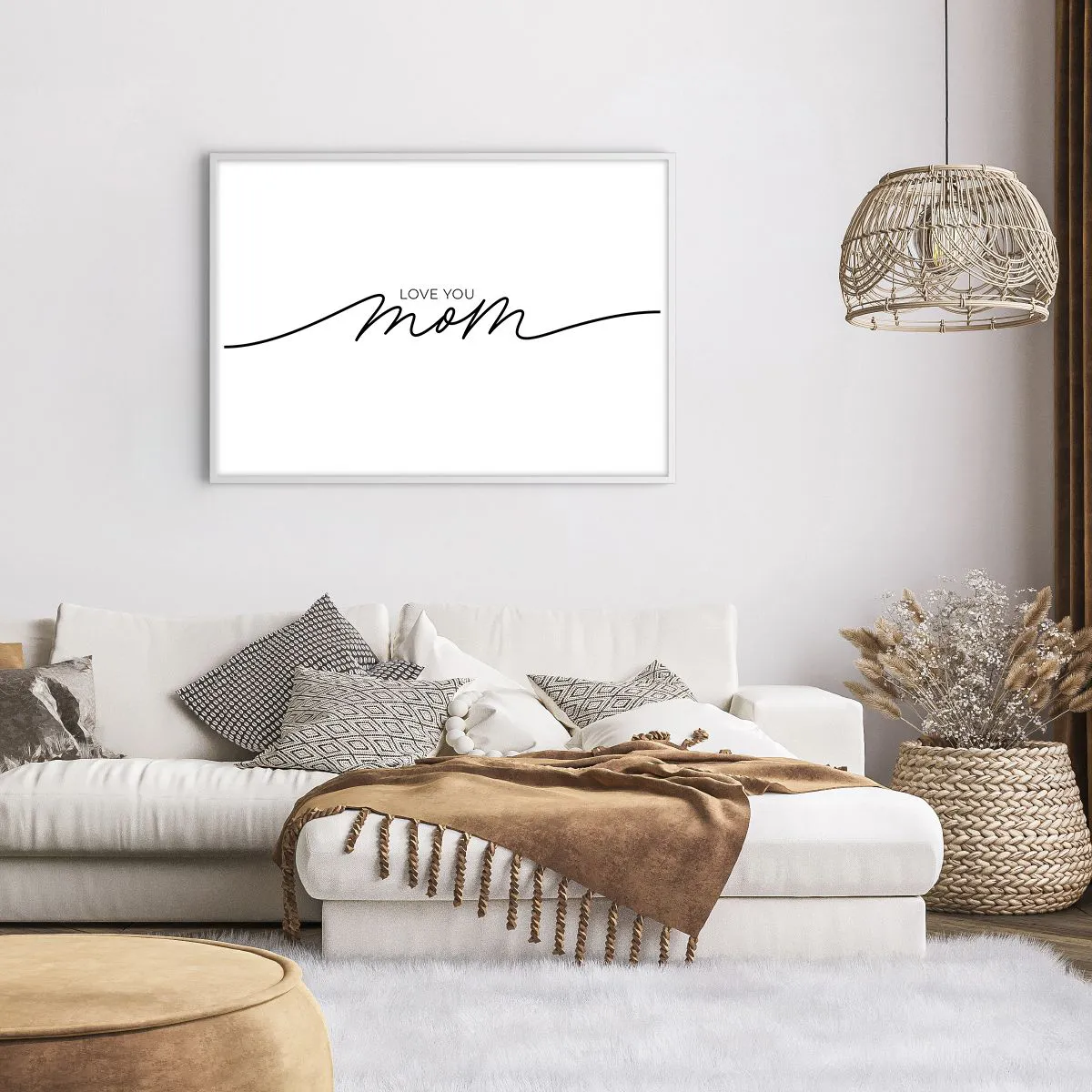 Poster in einem weißen Rahmen - Große Emotionen - 100x70 cm