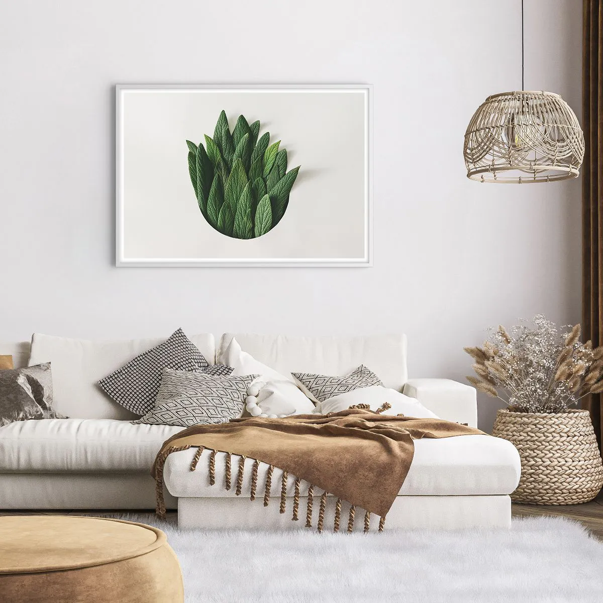 Poster in einem weißen Rahmen - Ungebremste Neugier - 100x70 cm