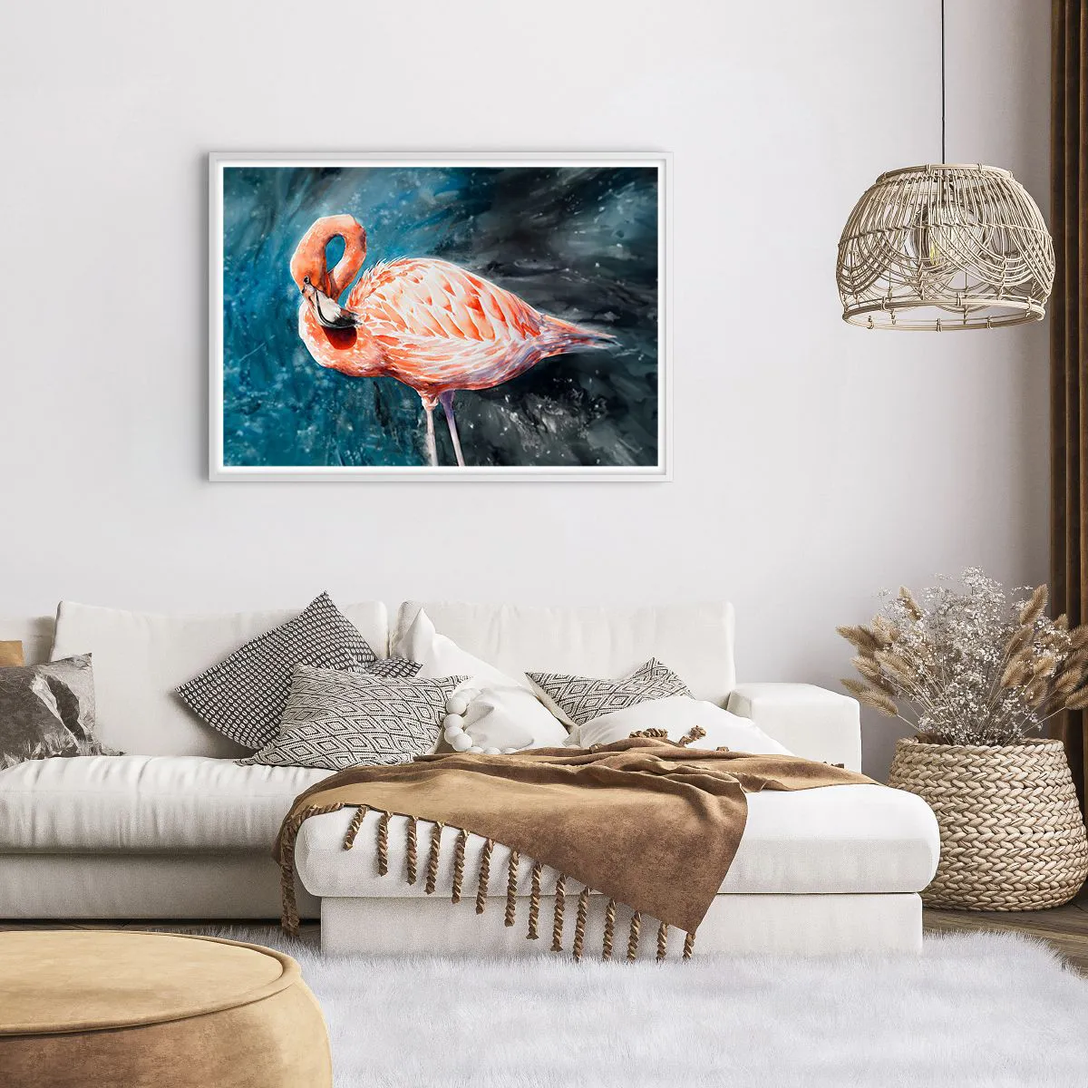 Affiche dans un cadre blanc - Poster - Décoratif par nature - 100x70 cm