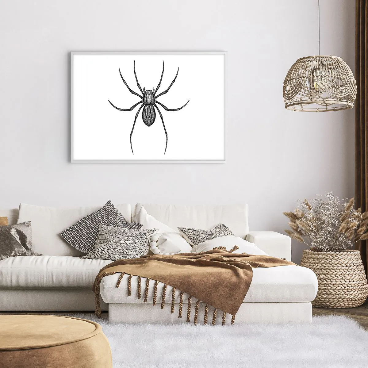 Affiche dans un cadre blanc - Poster - Une précision troublante - 100x70 cm