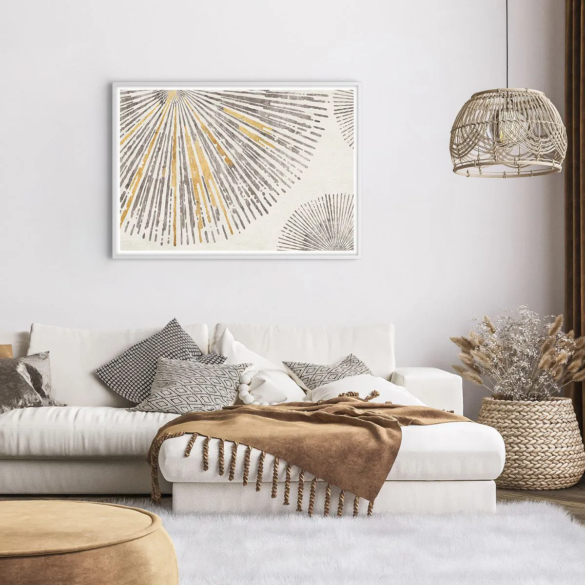 Affisch i vit ram - Radiens skönhet - 100x70 cm