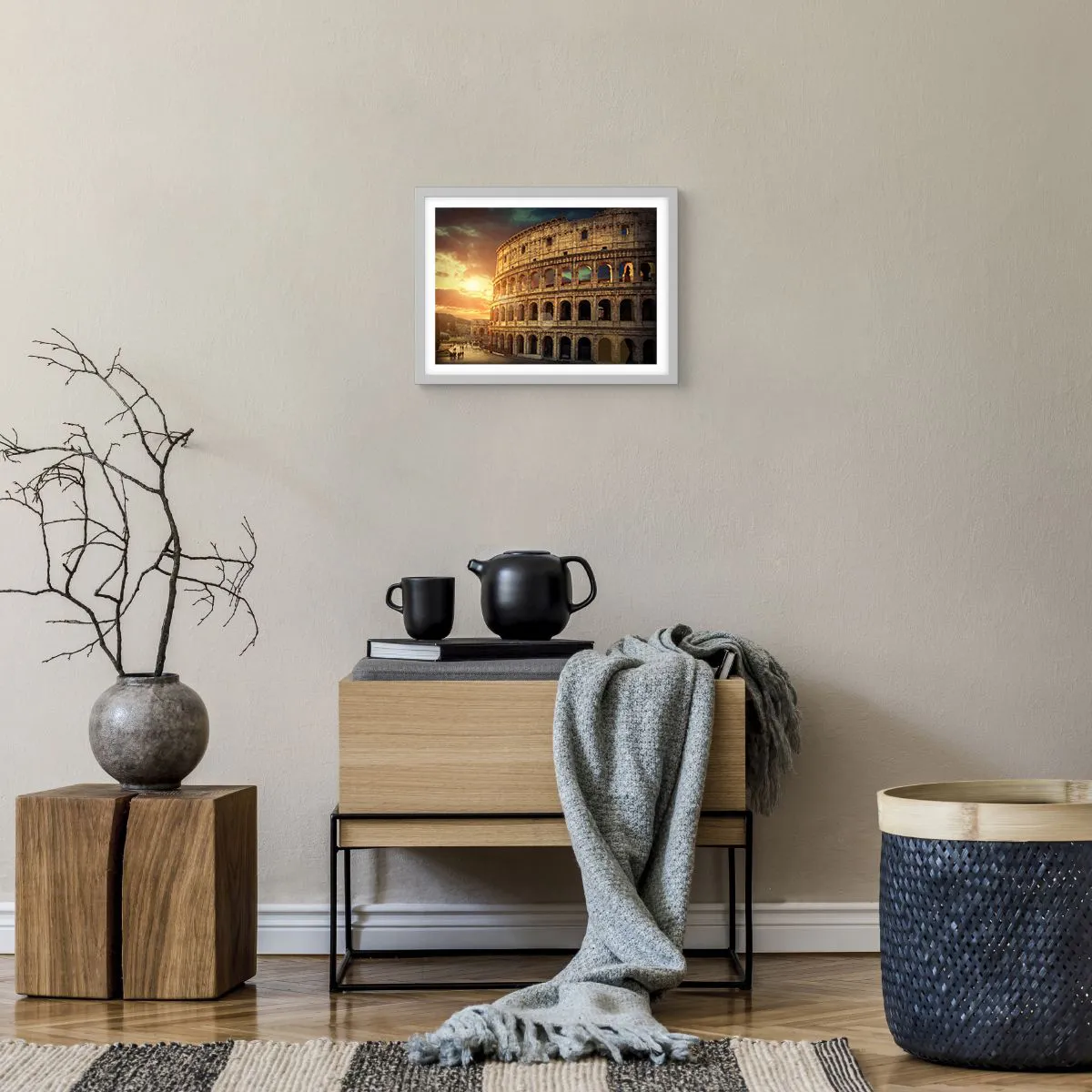 Affisch i vit ram - Kolossalt intryck - 40x30 cm