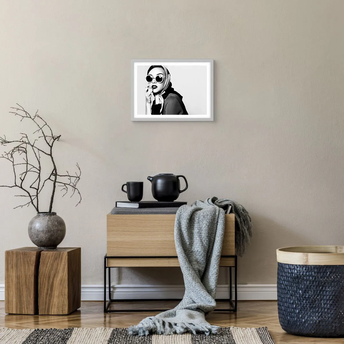 Plagát v bielom ráme - Pozdravy zo 60. rokov - 40x30 cm