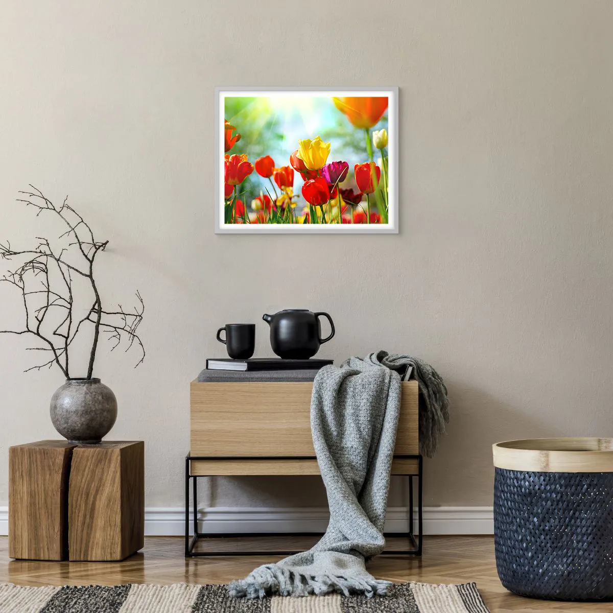 Poster in white frmae - All Colours of the Sun - 50x40 cm