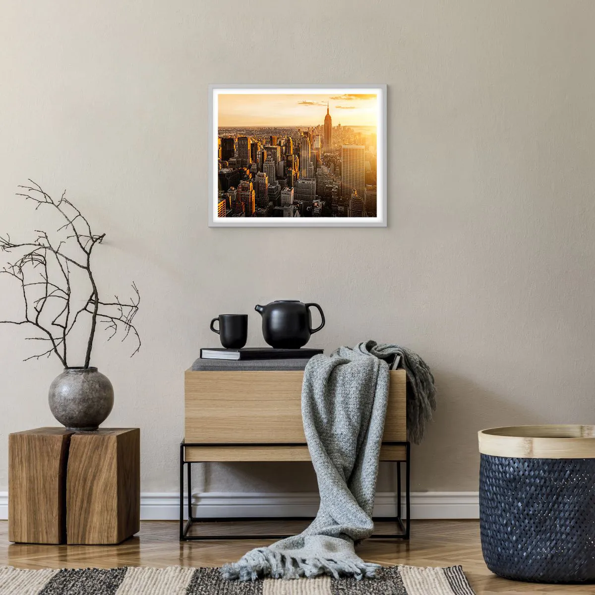 Affisch i vit ram - Växa i solskenet - 50x40 cm