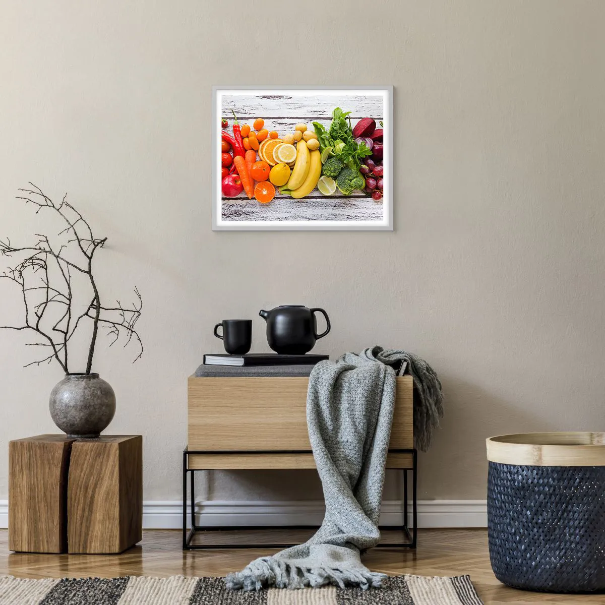 Affiche dans un cadre blanc - Poster - Ce n'est pas suffisant? - 50x40 cm