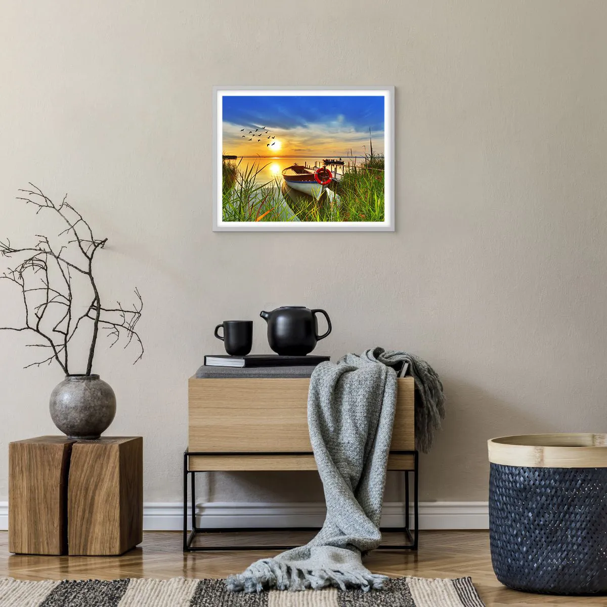 Poszter fekete keretben - A kormoránok már repülnek el - 50x40 cm