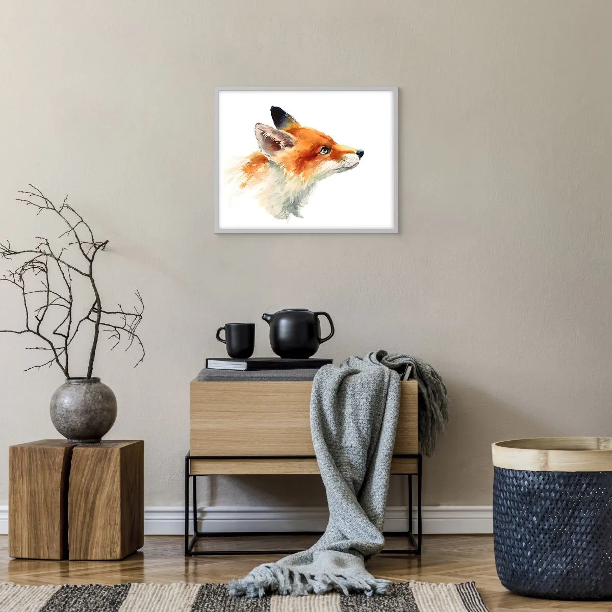 Poster in einem weißen Rahmen - Man kann nie vorsichtig genug sein - 50x40 cm