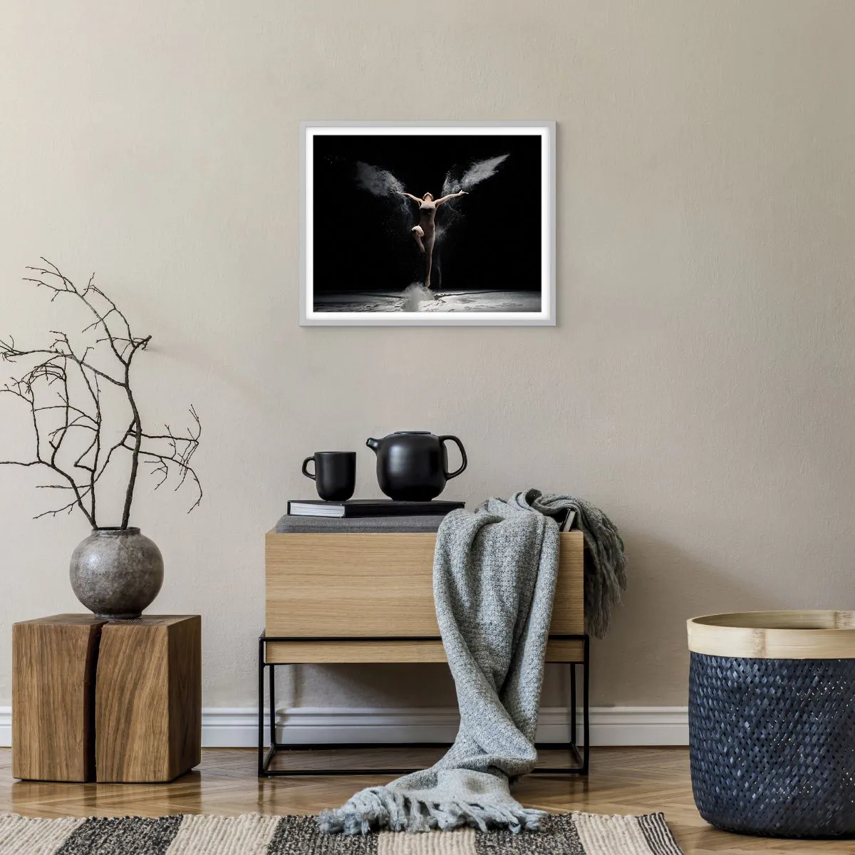 Poster in einem weißen Rahmen - Elfen existieren - 50x40 cm