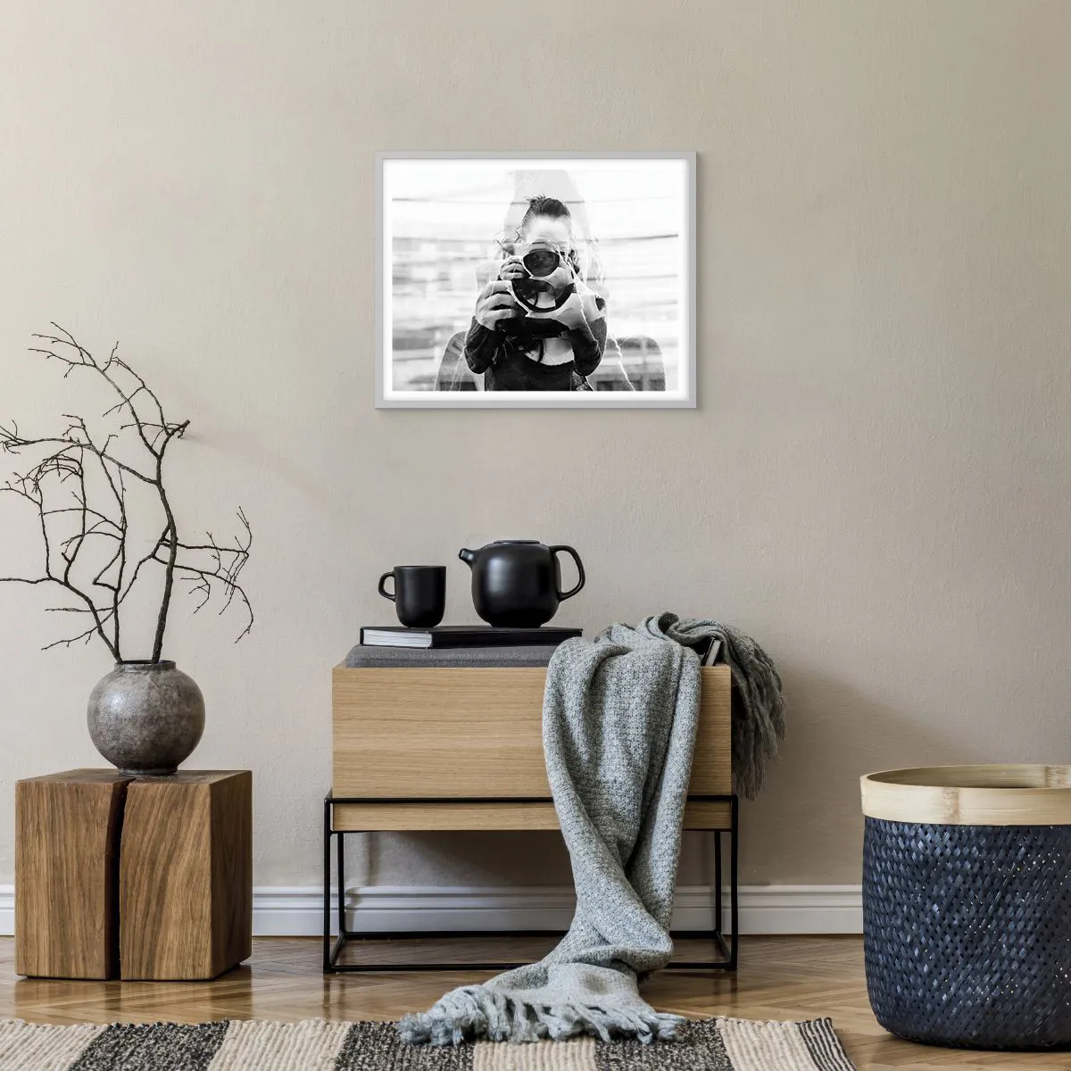 Poster in white frmae - Creator and the Creation - 50x40 cm