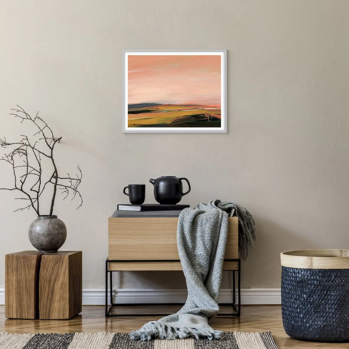 Poszter fekete keretben - Rózsaszínben - 50x40 cm