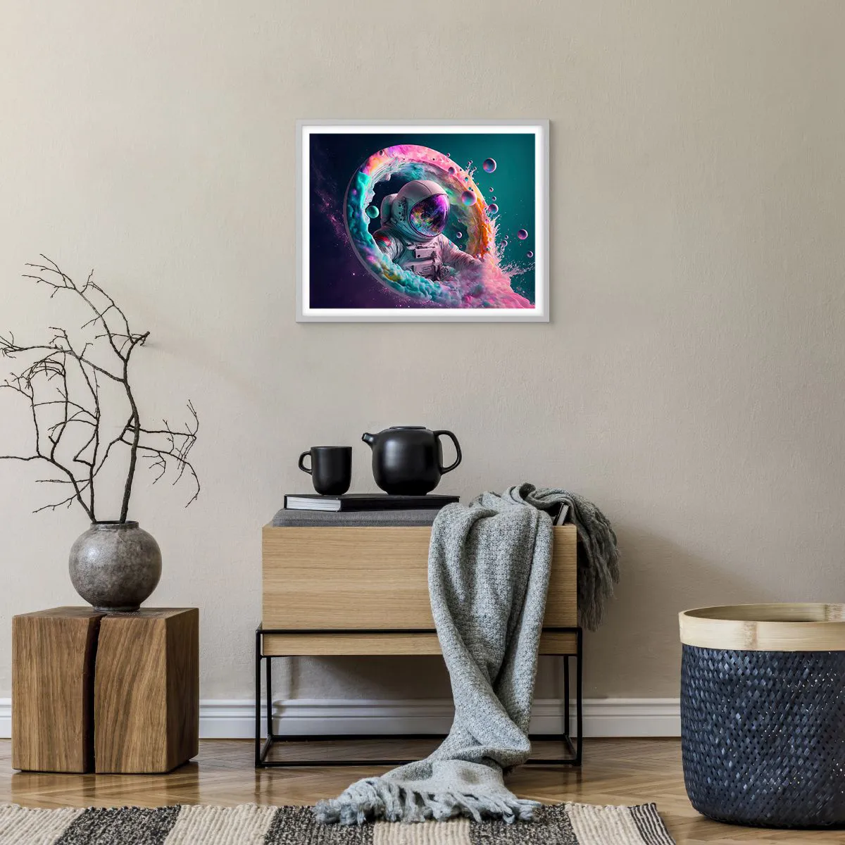 Poster in een witte lijst - Sterrenpoort - 50x40 cm