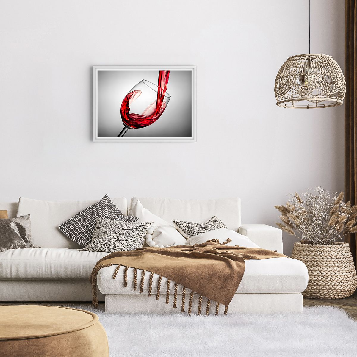 Affiche dans un cadre blanc Verre De Vin, Affiche dans un cadre blanc Vin Rouge, Affiche dans un cadre blanc La Gastronomie, Affiche dans un cadre blanc Jeu, Affiche dans un cadre blanc Pain Grillé