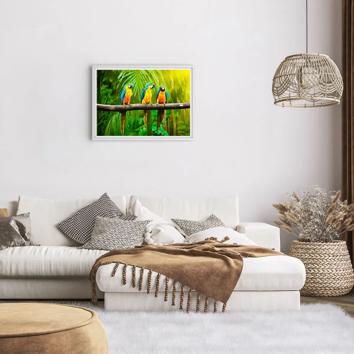 Poster in een witte lijst - En heb je gehoord dat ze...? - 70x50 cm