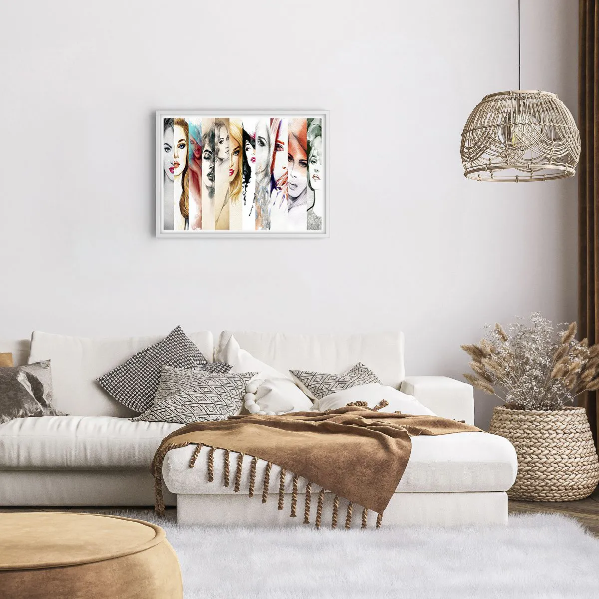 Poster in einem weißen Rahmen - Und es ist immer DU - 70x50 cm