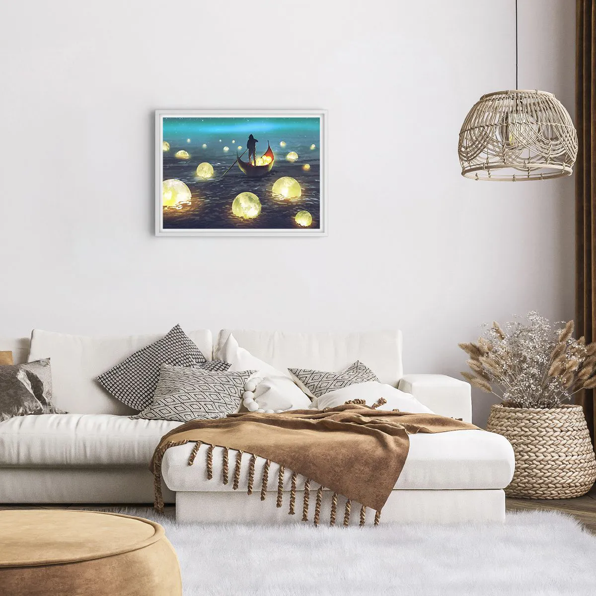 Pôster em moldura branca - Coisas com as quais os filósofos nunca sonharam - 70x50 cm