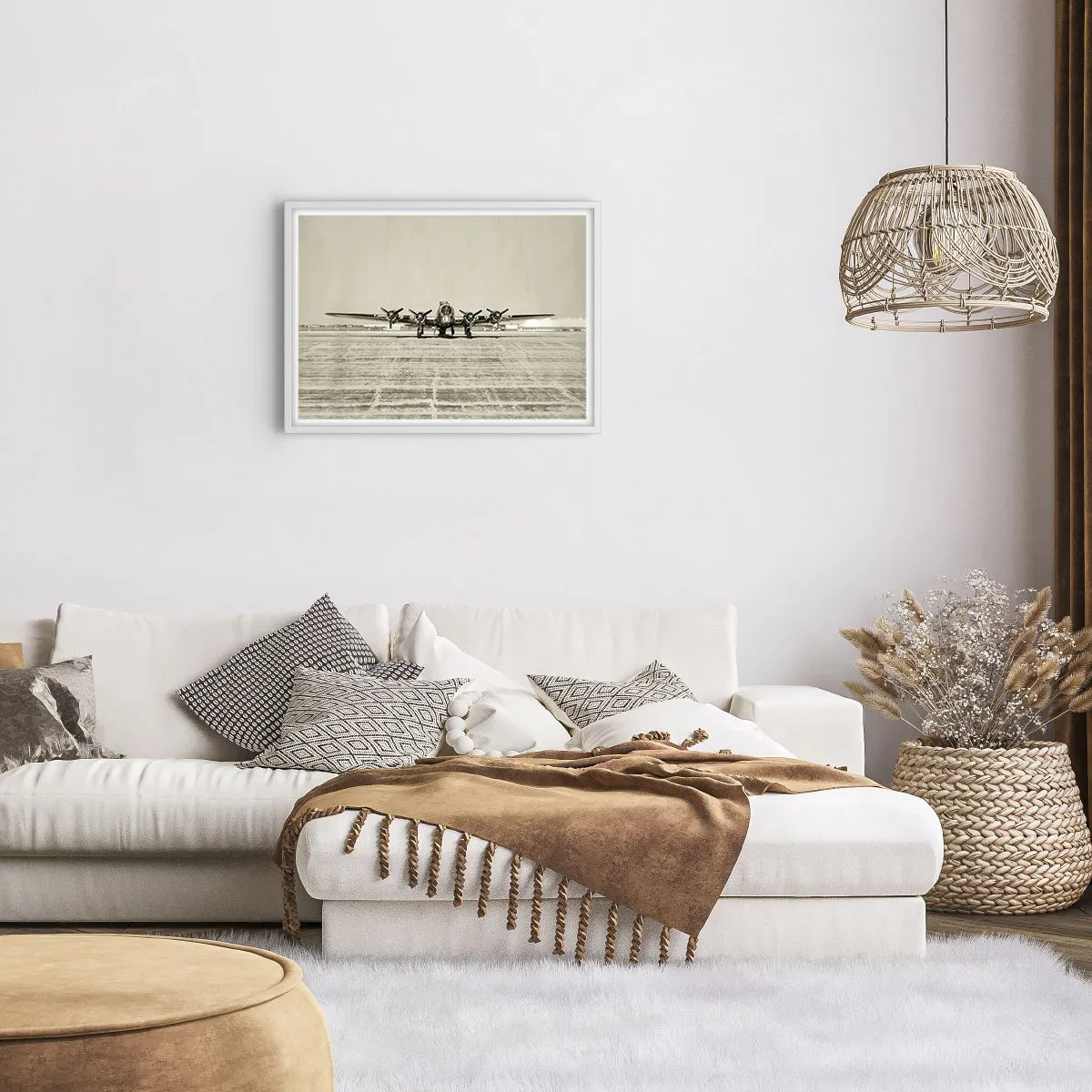 Plakat w białej ramie - Jak zawsze gotowy - 70x50 cm