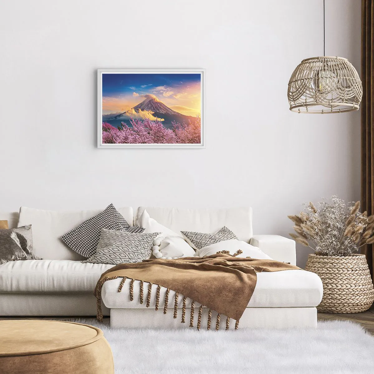 Plakat w białej ramie - Japońska świętość - 70x50 cm