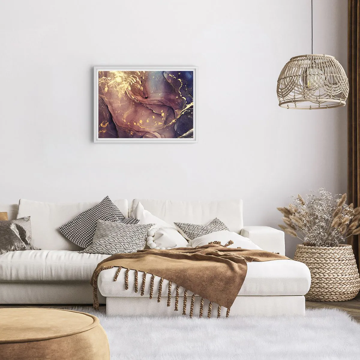 Affiche dans un cadre blanc - Poster - Matière et esprit - 70x50 cm