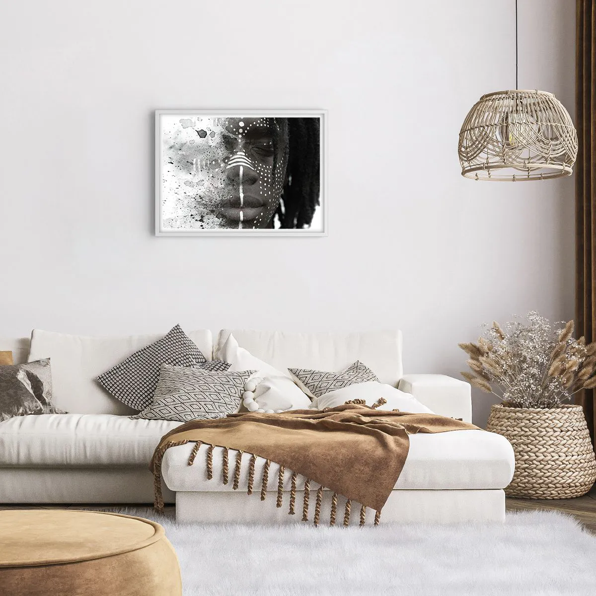 Affiche dans un cadre blanc - Poster - Découvrez l'esprit primal - 70x50 cm