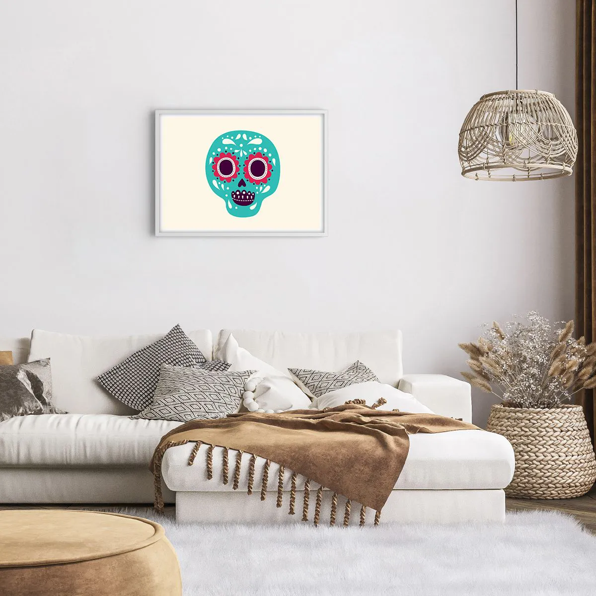 Poster in cornice bianca - Vita: un gioco fino alla morte - 70x50 cm