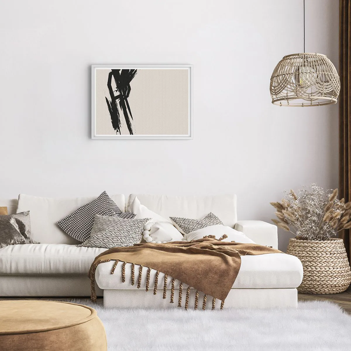 Poster in einem weißen Rahmen - Unaufhaltsamer Trieb - 70x50 cm