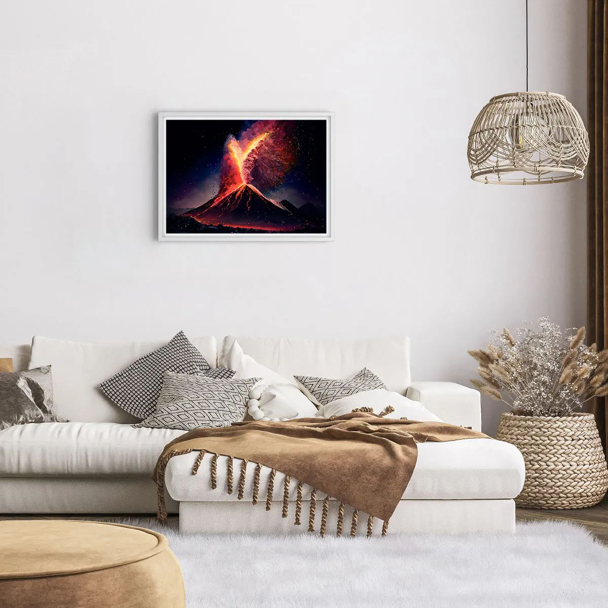 Poster in een witte lijst - Schoonheid en verschrikking - 70x50 cm