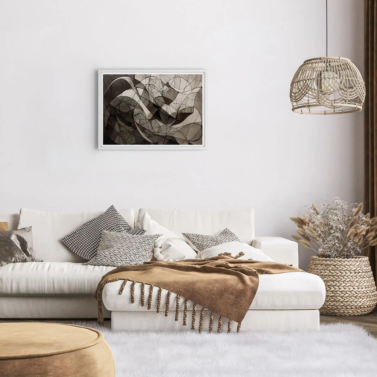 Poszter fekete keretben - A föld színeinek keringése - 70x50 cm