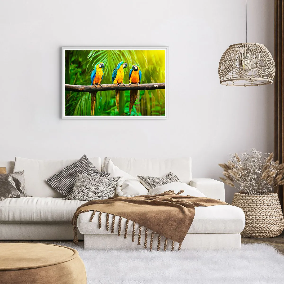 Affiche dans un cadre blanc - Poster - Et avez-vous entendu qu'elle ...? - 91x61 cm