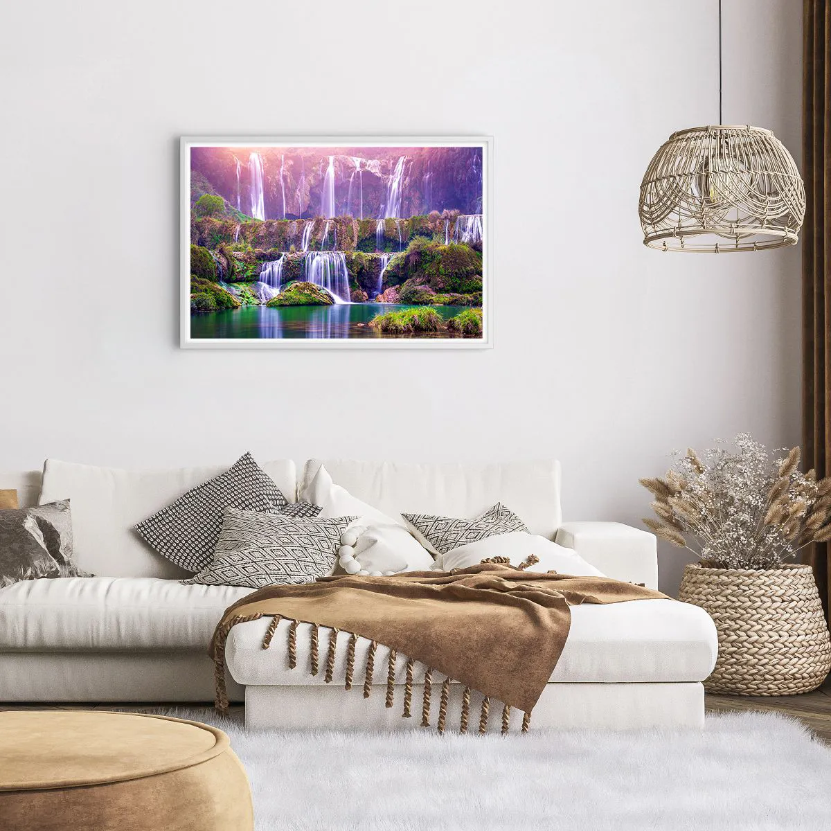 Affisch i vit ram - Trappan till himlen - 91x61 cm